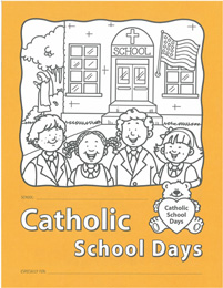 Bear-ly Recruiting Catholic School Days Coloring Book